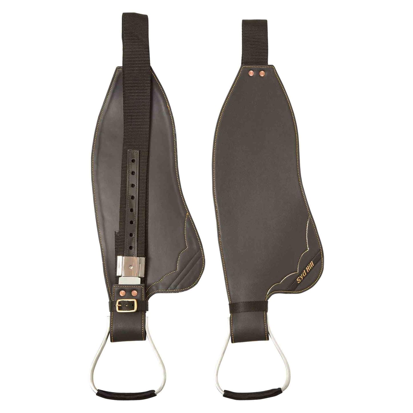 Syd Hill Synthetic Stock Horse Saddle With Swinging Fender Non Adjustable Tree