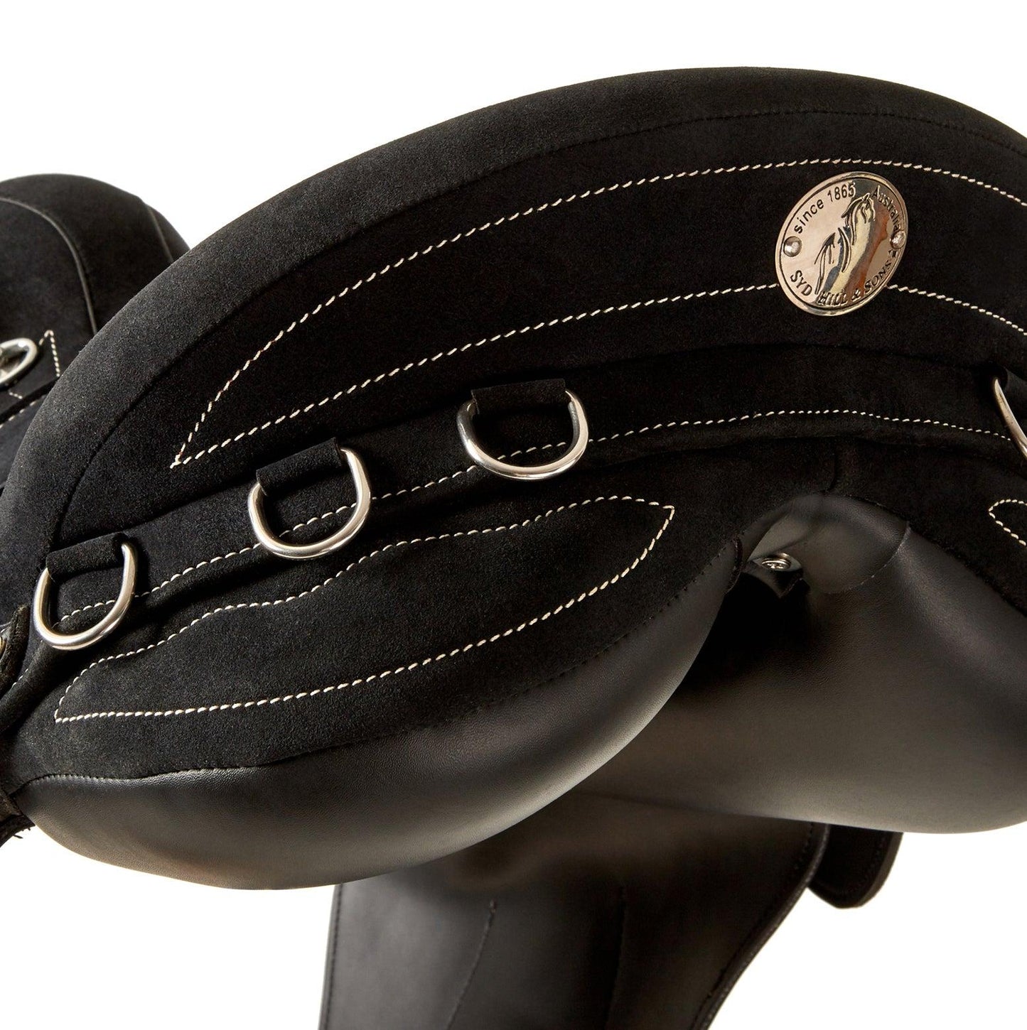 Syd Hill Synthetic Premium Stock Horse Saddle with Swinging Fender And Adjustable Tree