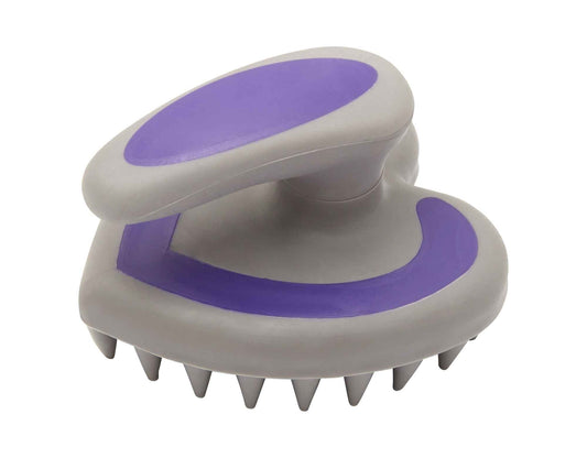 Caribu Rubber Horse Grooming Brush Purple