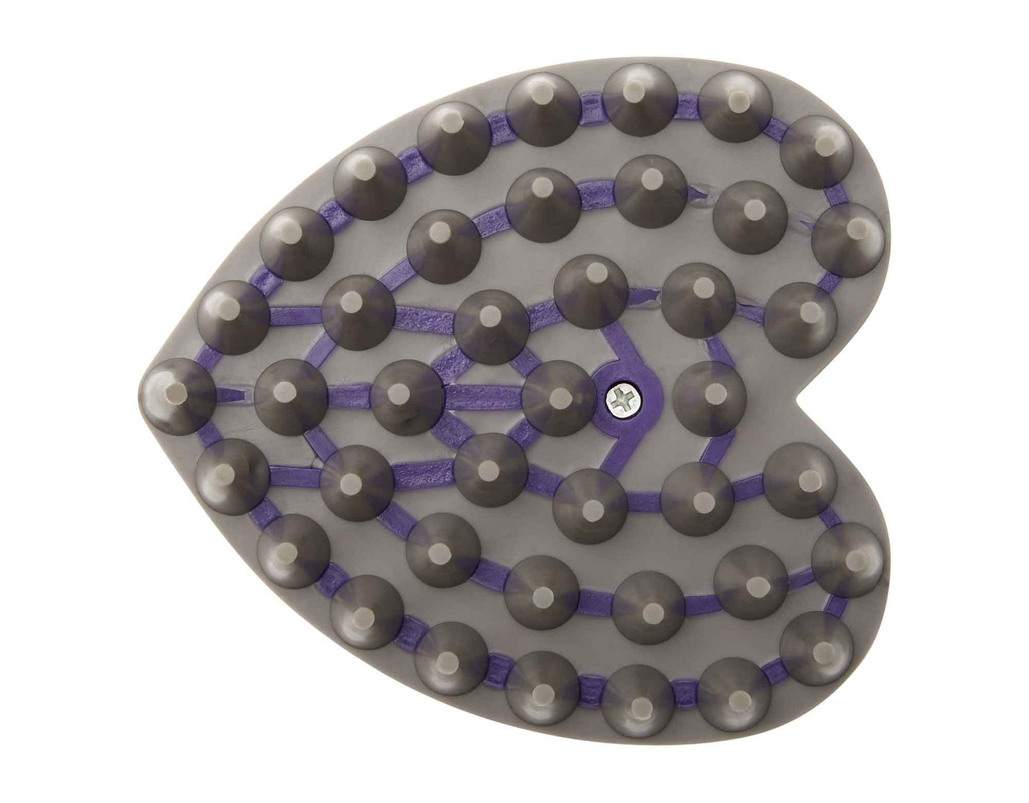 Caribu Rubber Horse Grooming Brush Purple