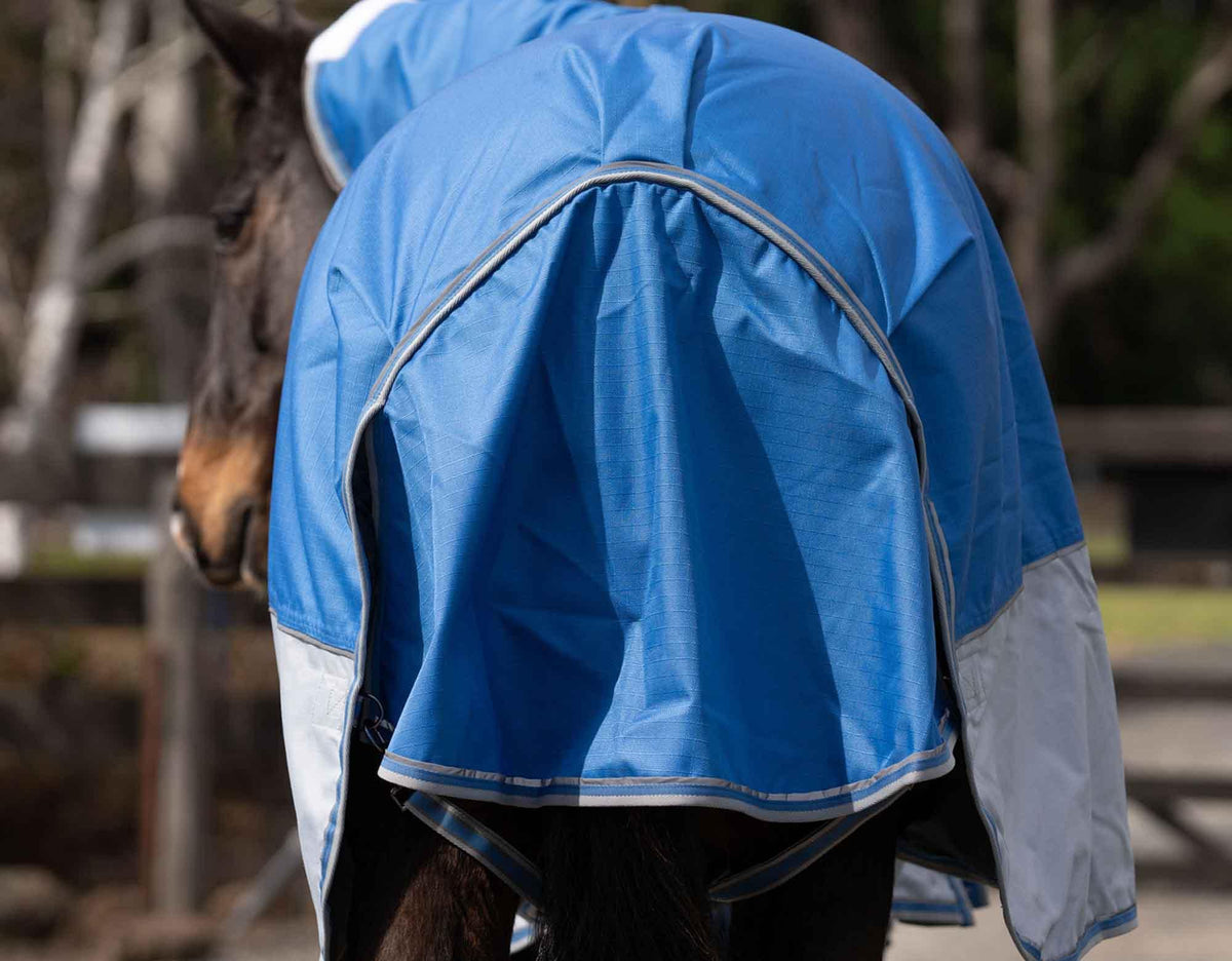 Caribu Alpine Combo Horse Rug 200g Sky Blue