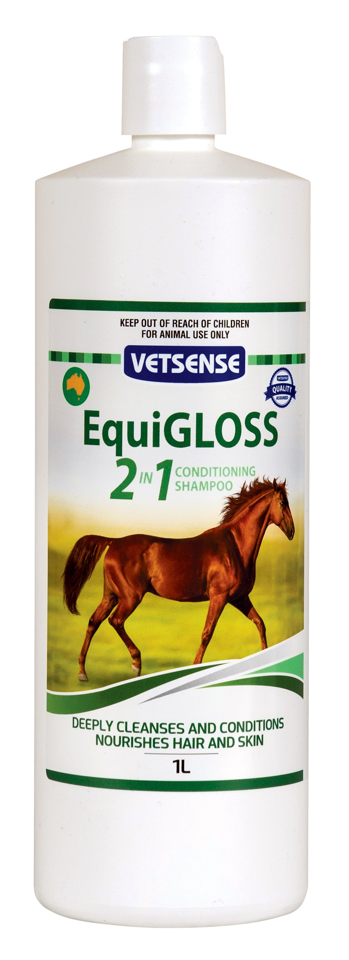 Vetsense Equigloss 2 in 1 Conditioning Horse Shampoo