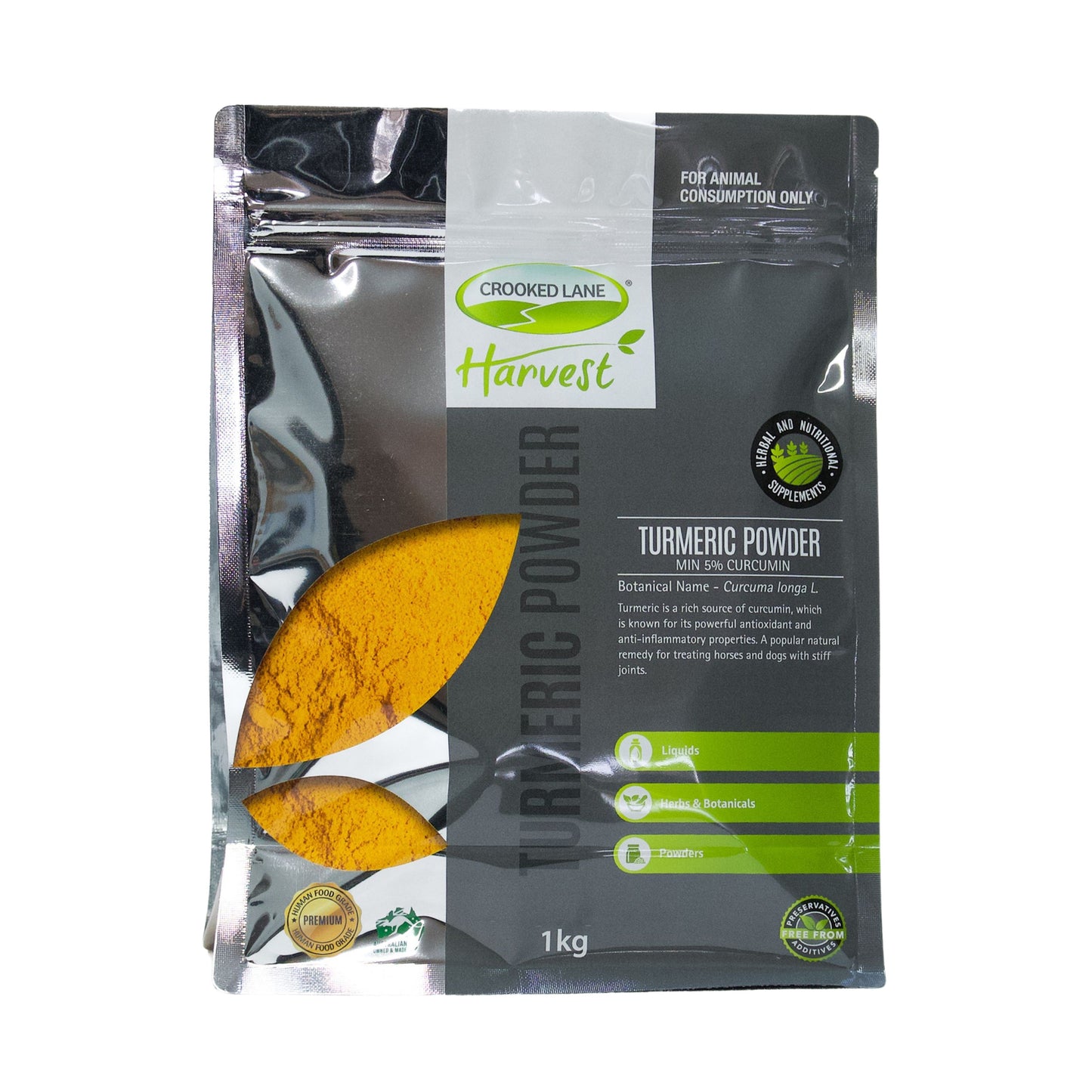 Crooked Lane Turmeric Horse, Dog & Cat Supplement Powder