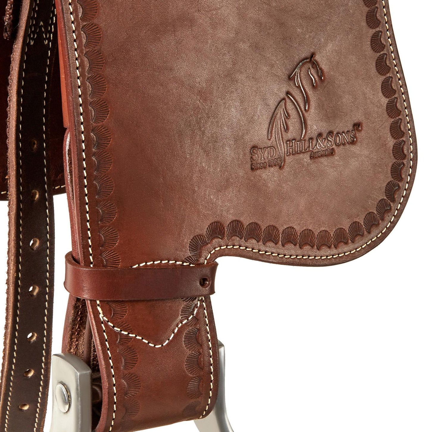 Syd Hill Leather Premium Stock Horse Saddle with Swinging Fender And Adjustable Tree
