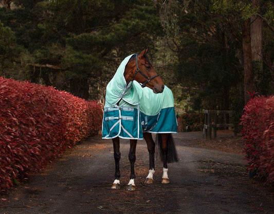 Clearance Caribu Apex EcoFibre Detach-a-Neck Horse Rug 250g