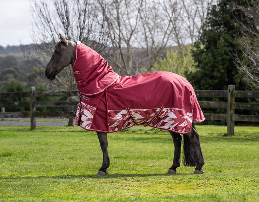 Caribu Alpine Gusset XL Detach-a-Neck Horse Rug 200g Fall Mood
