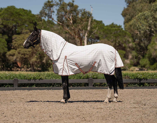 Caribu Ripstop Combo Horse Rug Blushed Ink