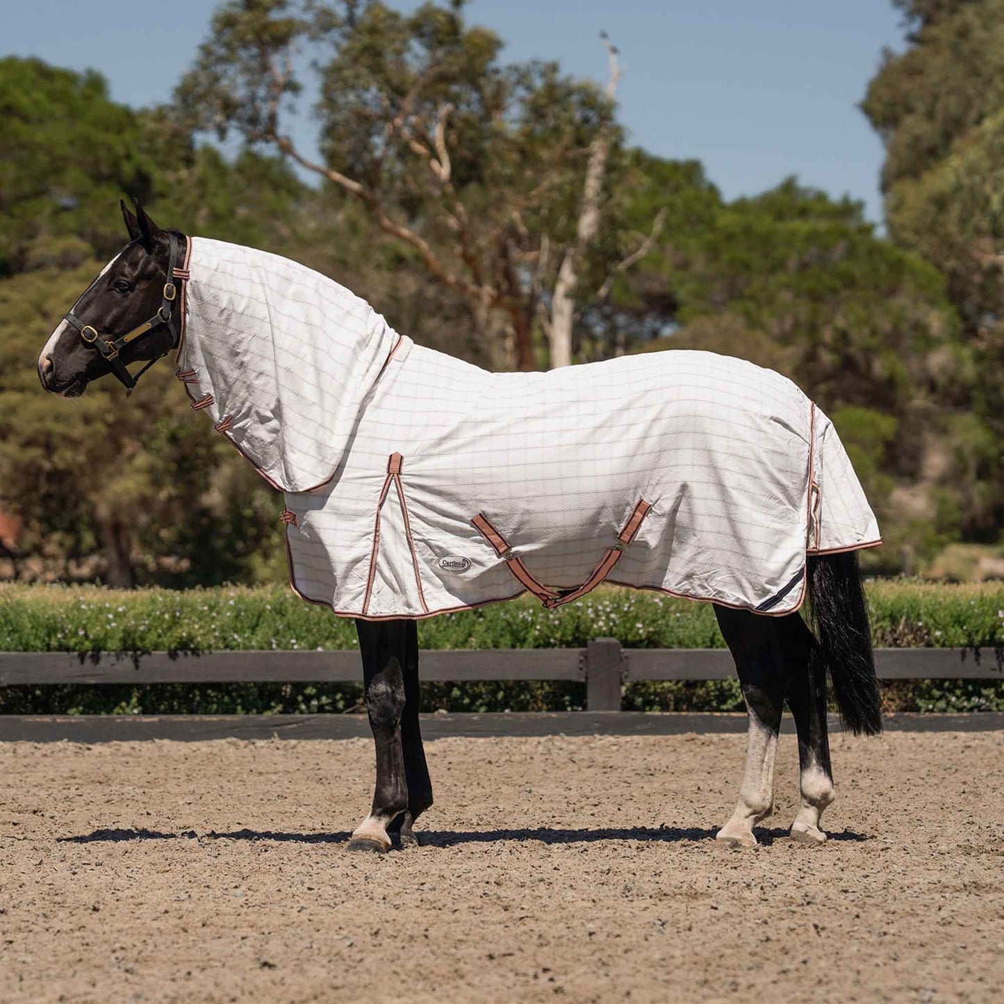 Caribu Ripstop Combo Horse Rug Blushed Ink