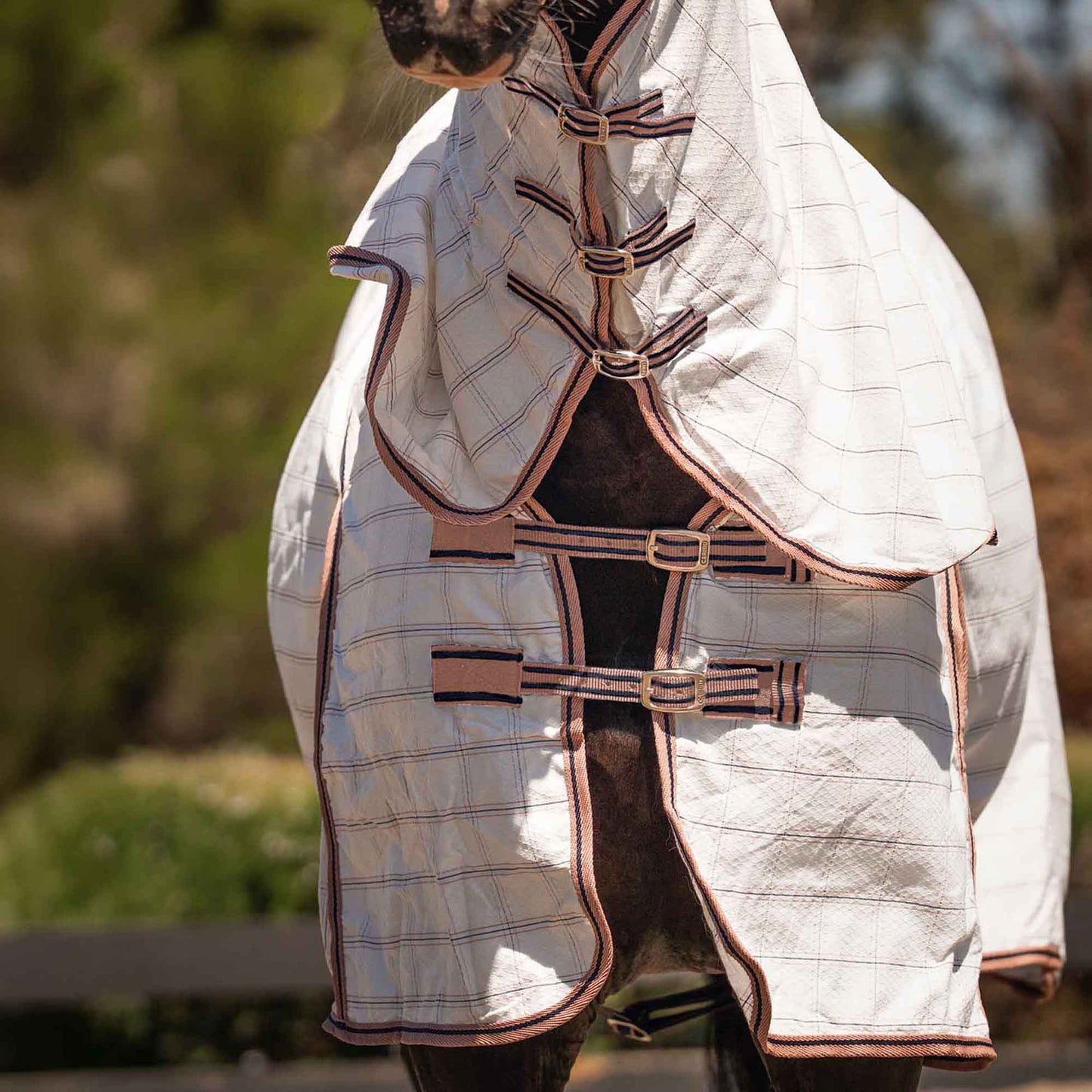 Caribu Ripstop Combo Horse Rug Blushed Ink