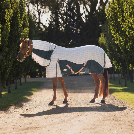 Caribu Atla Hybrid Combo Horse Rug Spruce Peach