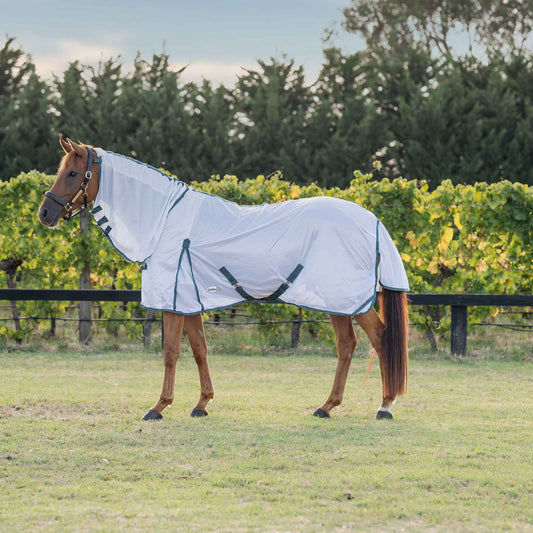 Caribu Euro Lite Mesh Combo Horse Rug Spruce Green