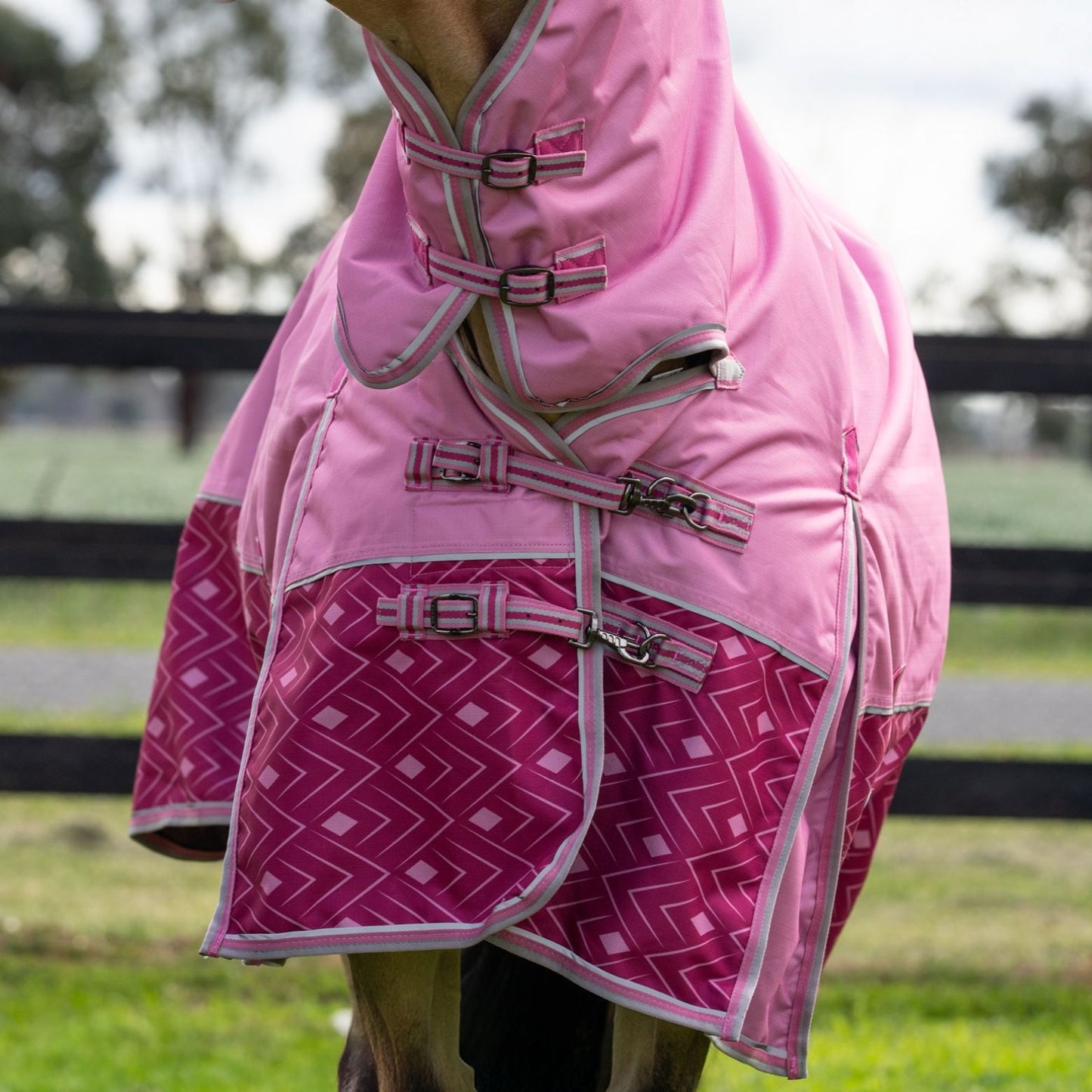 Caribu Alpine Combo Horse Rug 200g Rose Bloom