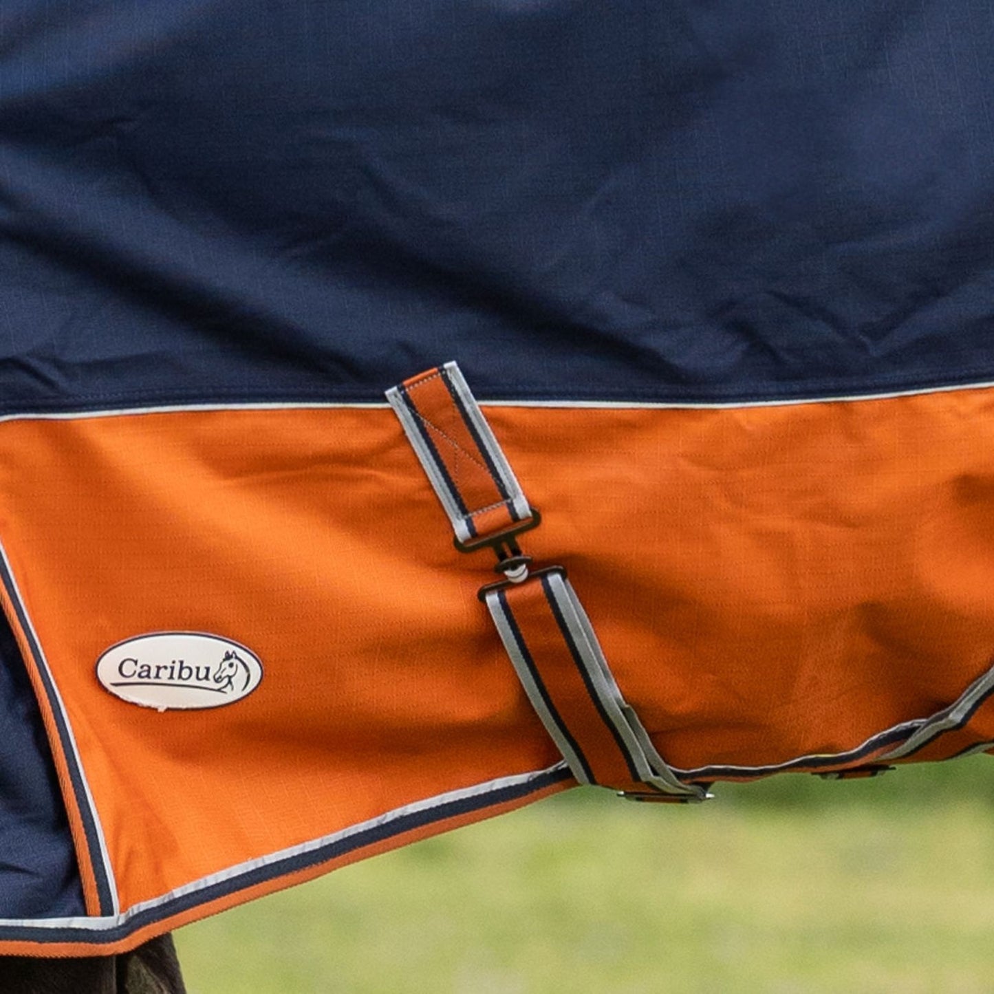 Caribu Colorado Combo Horse Rug 300g Navy/Kumquat